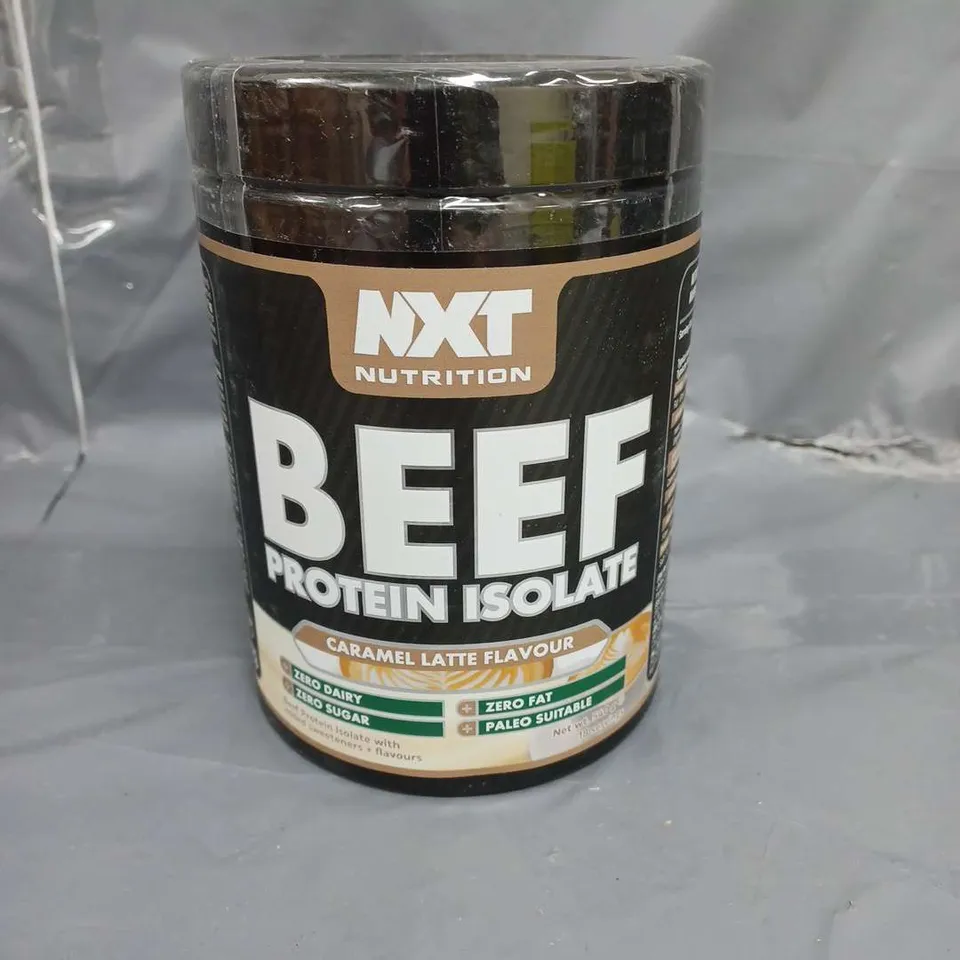 NXT NUTRITION BEEF PROTEIN ISOLATE POWDER CARAMEL LATTE FLAVOUR 540G