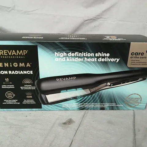REVAMP PROFESSIONAL ENIGMA ION RADIANCE HAIR STRAIGHTENER – BOXED