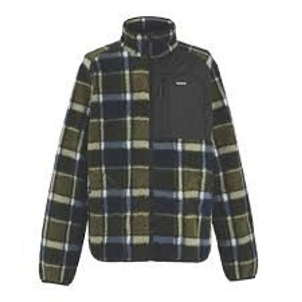 BRAND NEW REGATTA ZIPPED FLEECE FRANKIE BORG NAVY DARK KHAKI CHECK SIZE S