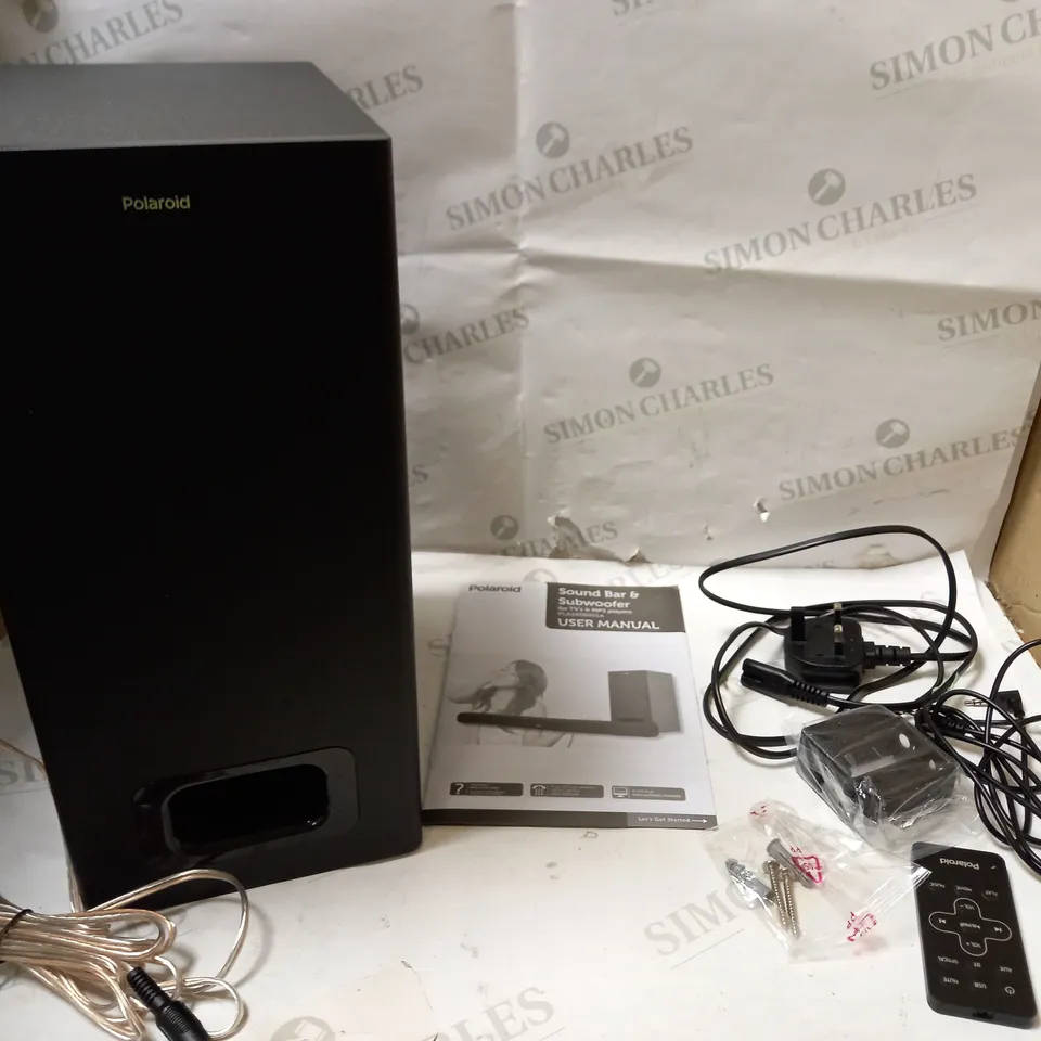 POLAROID BLUETOOTH CAPABLE SOUNDBAR WITH SUBWOOFER