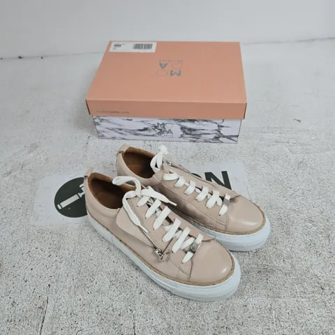 MODA IN PELLE CREAM LEATHER SNEAKERS – WOMEN'S, UK 6 (EU 39)