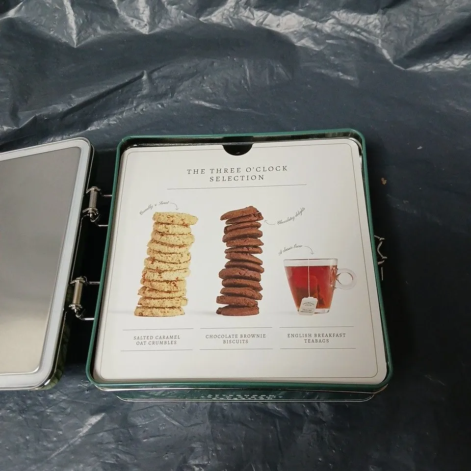 CARTWRIGHT AND BUTLER AFTERNOON TEA AND BISCUIT SELECTION IN TIN