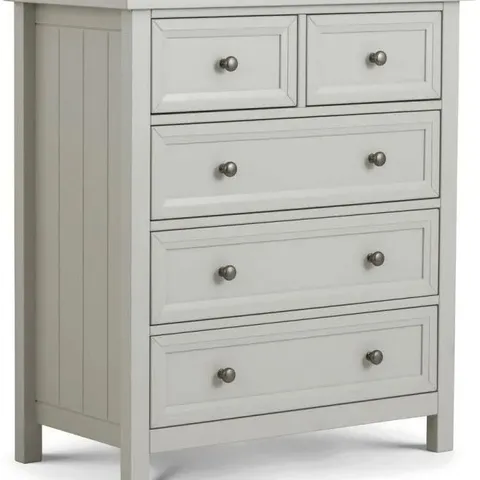 BOXED MAINE 3 & 2 DRAWER CHEST DOVE GREY