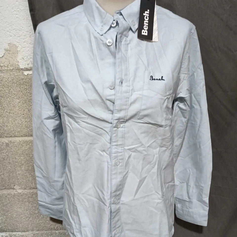 BENCH LIGHT BLUE LONG-SLEEVE SHIRT – MEN'S CASUAL - SIZE S