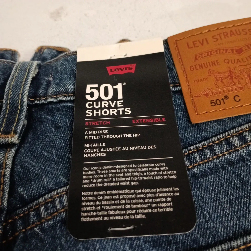 LEVI'S 501 CURVE SHORTS – WOMEN'S DENIM SHORTS, SIZE 30