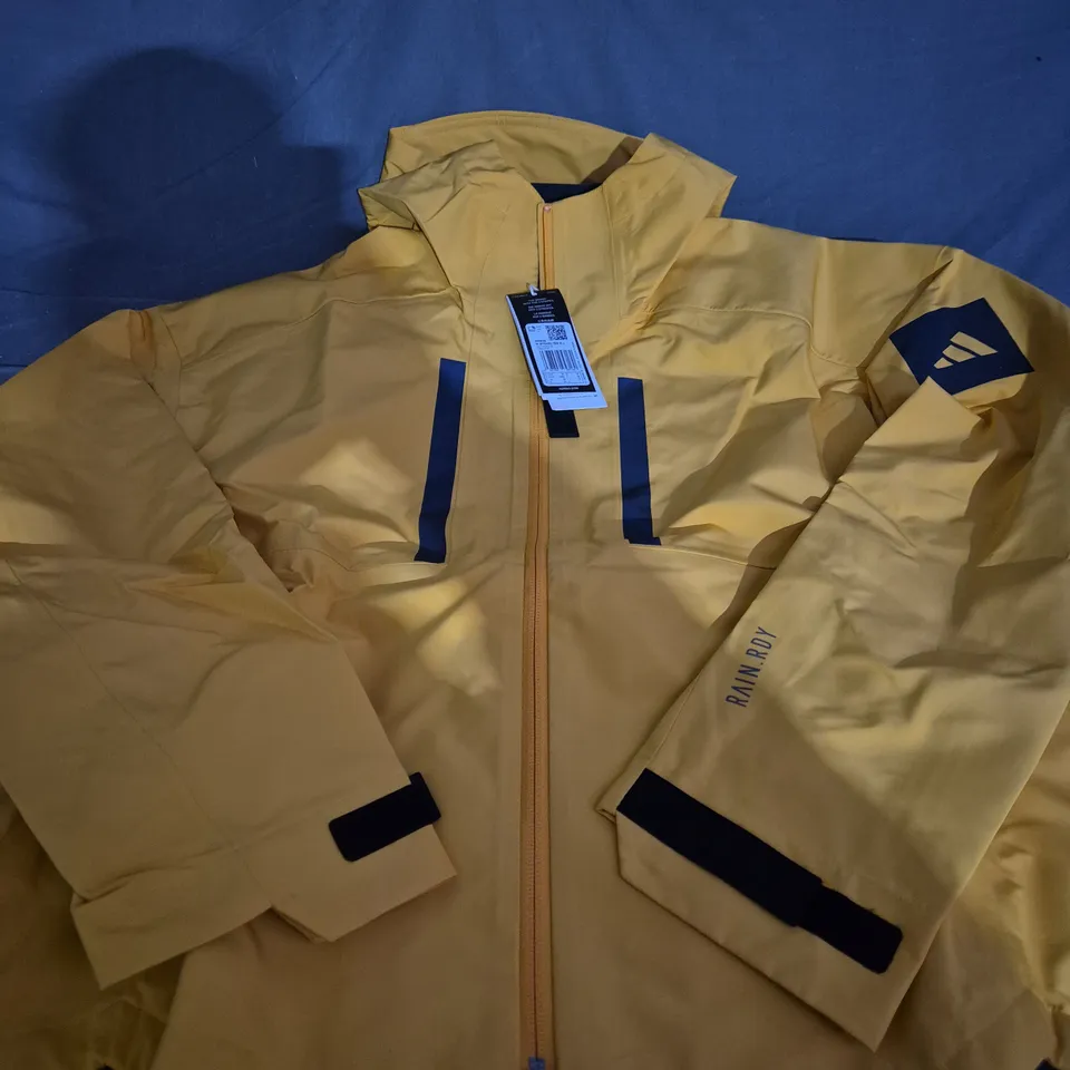 ADIDAS YELLOW MY SHELL JACKET - UK MEDIUM