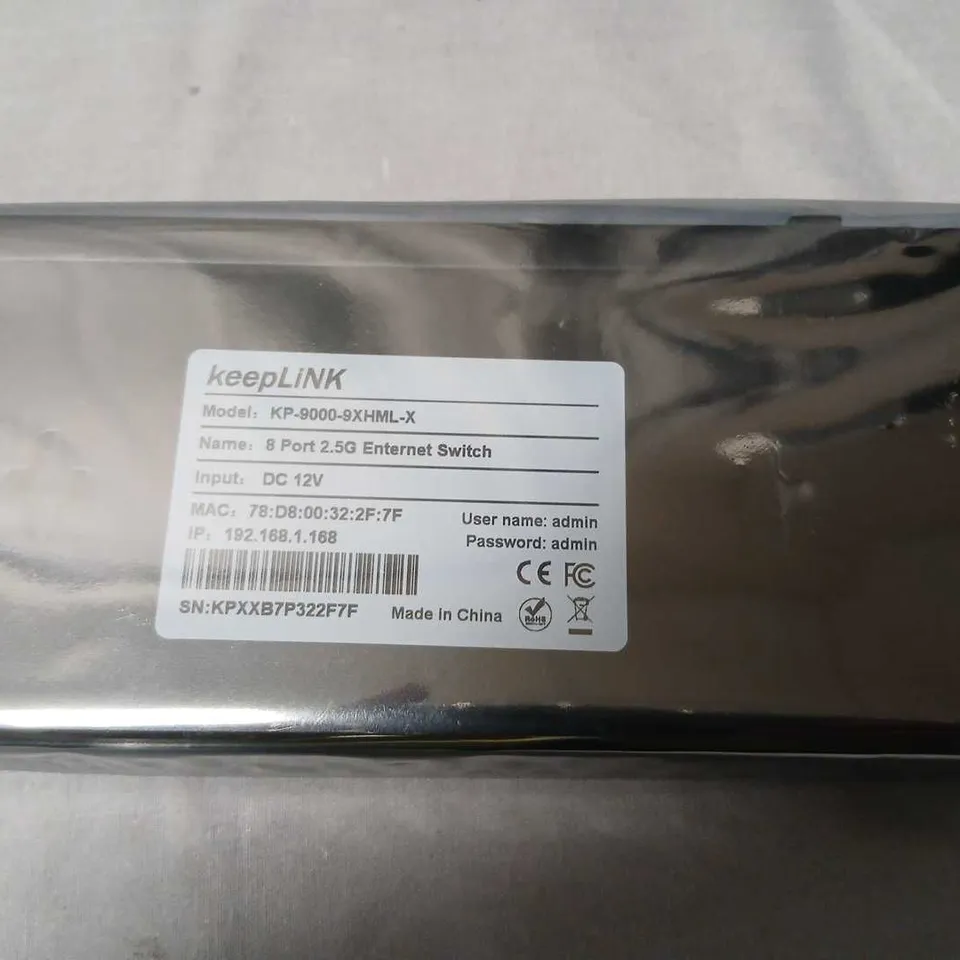 KEEPLINK 8-PORT 2.5G ETHERNET SWITCH KP-9000-9XHML-X (BOXED)