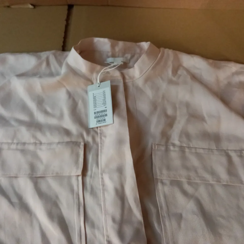 COS PALE PINK OVERSIZED FIT SHIRT - XS