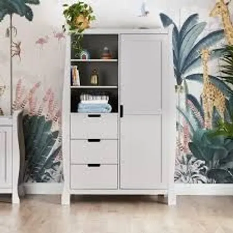 BOXED OBABY STAMFORD DOUBLE WARDROBE - WHITE (3 BOXES)