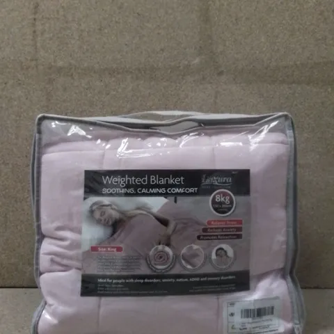 BRAND NEW LUXURA WEIGHTED BLANKET KINGSIZE - PINK