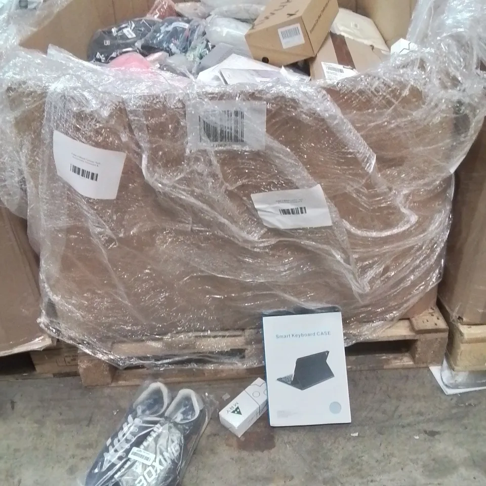 PALLET OF MIXED FASHION,TECH ACCESSORIES,HOMEWARE TO INCLUDE;SMART KEYBOARD CASE,TRAINERS,SUN GLASSES