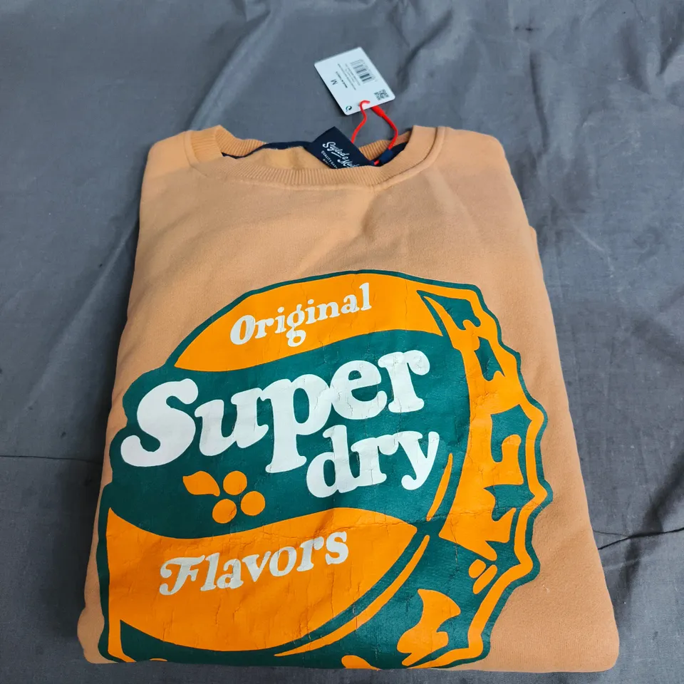SUPERDRY VINTAGE COOPER NOSTALGIA CREW SWEATSHIRT – SIZE M