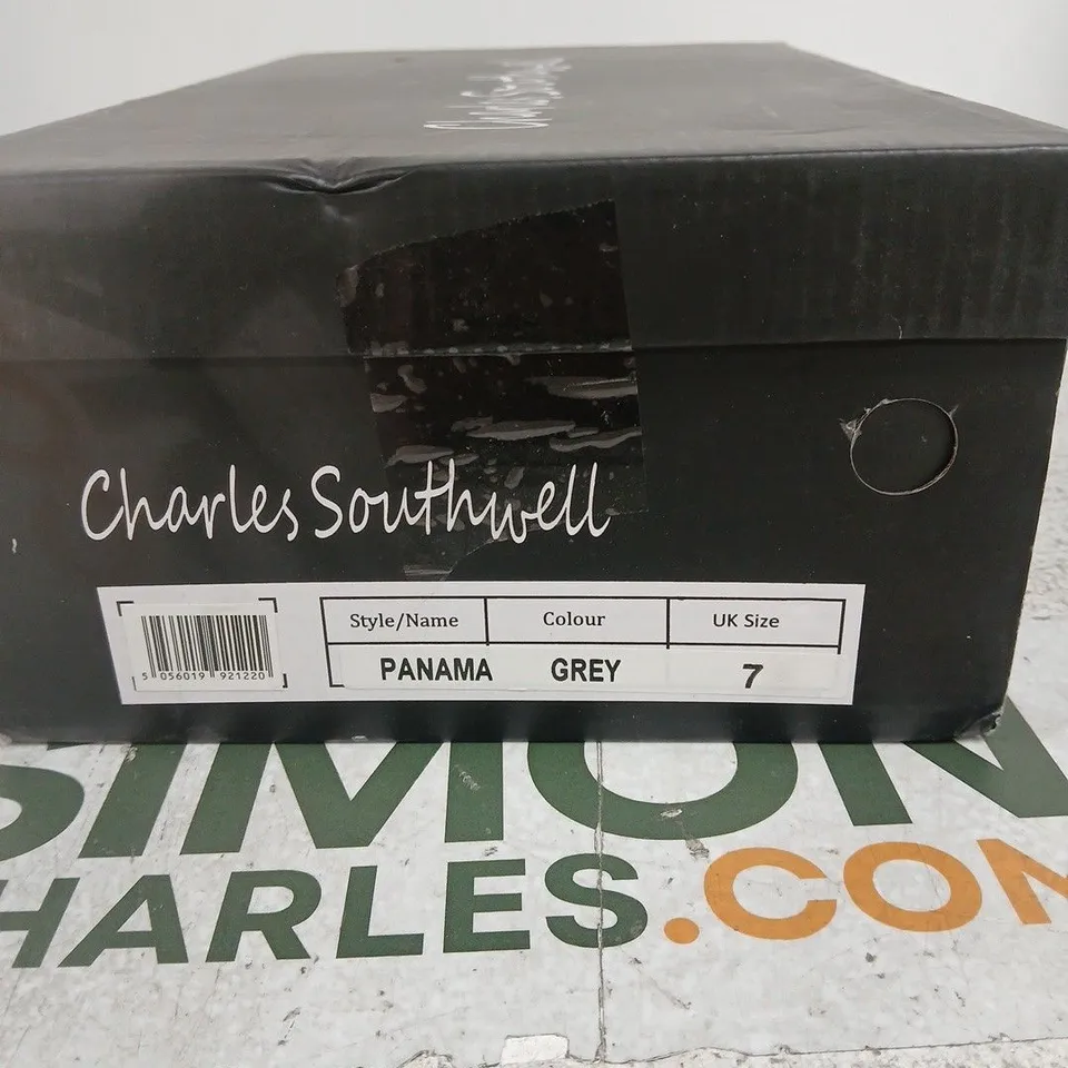 CHARLES SOUTHWELL PANAMA GREY SUEDE BOOTS – UK 7