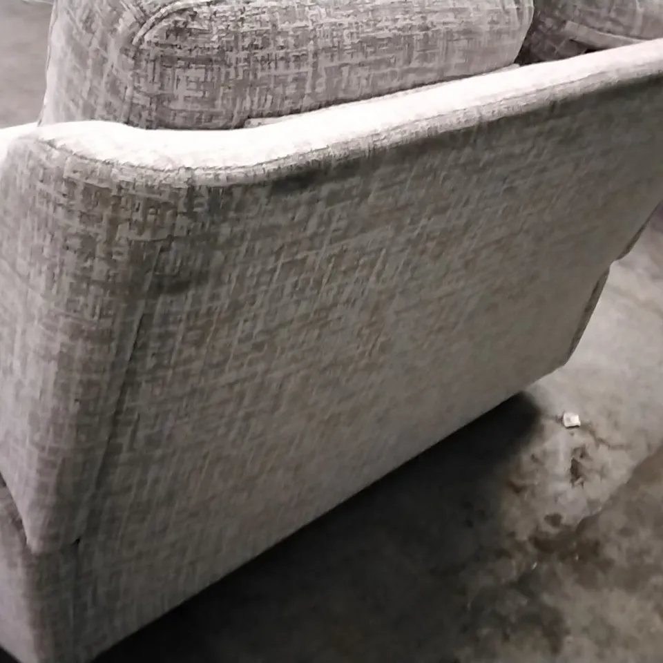 QUALITY BRITISH DESIGNER G PLAN MANUFACTURED KINGSBURY 2 SEATER SOFA - SHORE OATMEAL FABRIC 