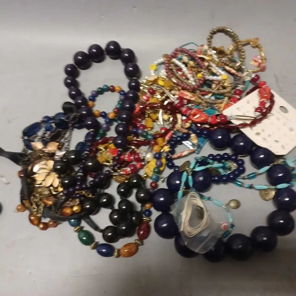 APPROXIMATELY 20 ASSORTED JEWELLERY PRODUCTS TO INCLUDE NECKLACES, EARRINGS, ETC