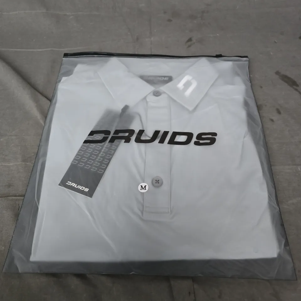 DRUIDS ELITE POLO SHIRT – GREY, SIZE M