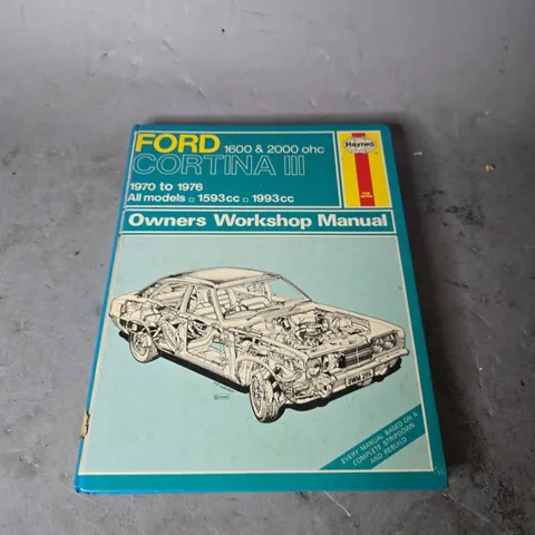 FORD CORTINA III OWNERS WORKSHOP MANUAL 