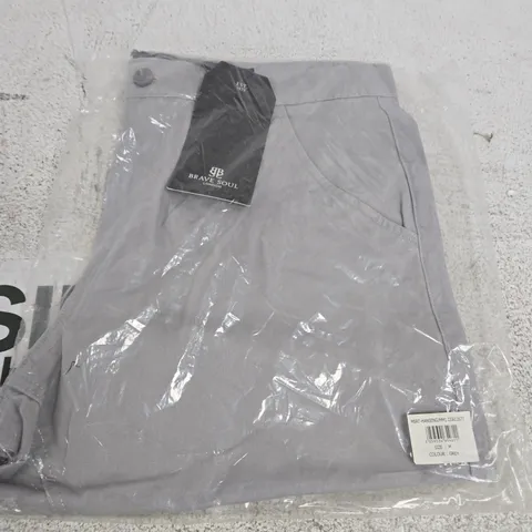 BRAVE SOUL LONDON GREY MEN'S TROUSERS – SIZE M