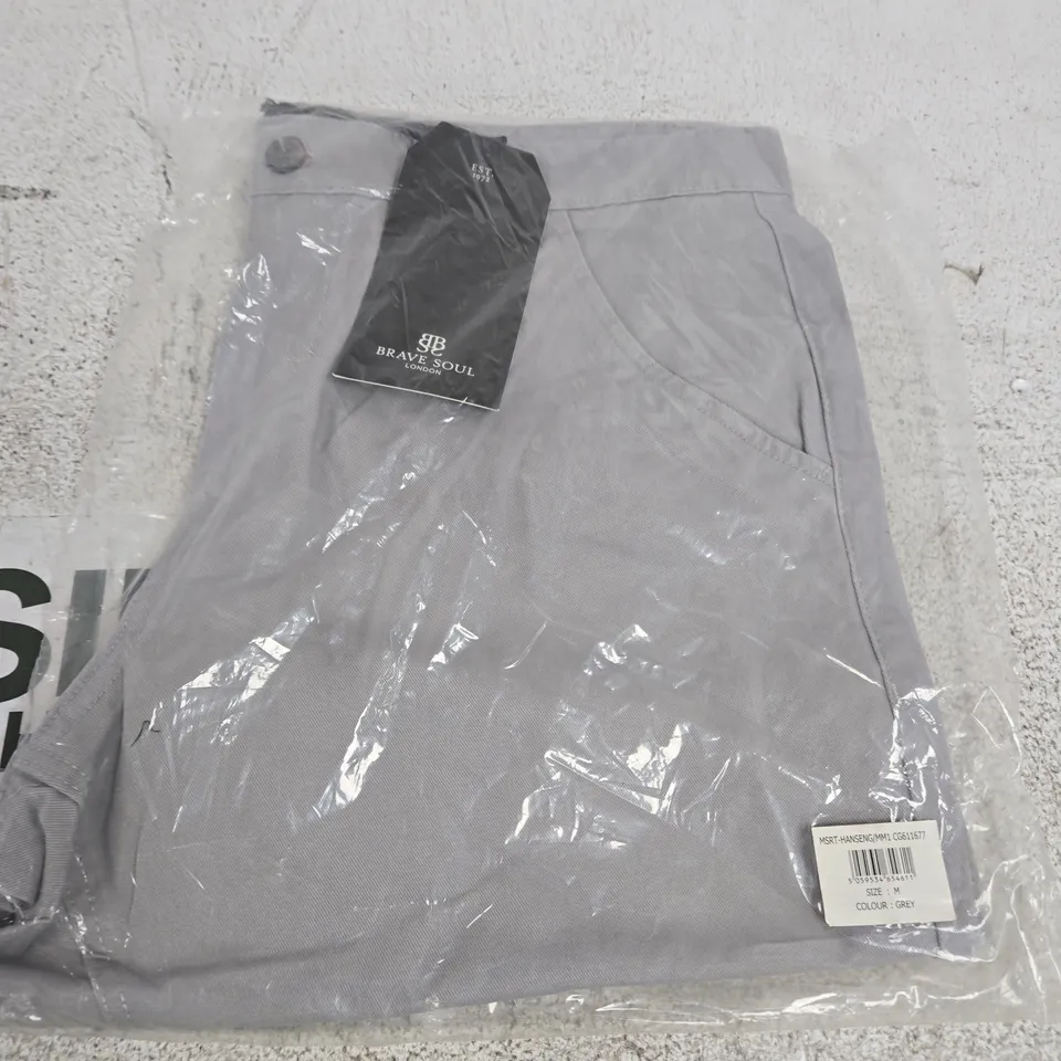 BRAVE SOUL LONDON GREY MEN'S TROUSERS – SIZE M