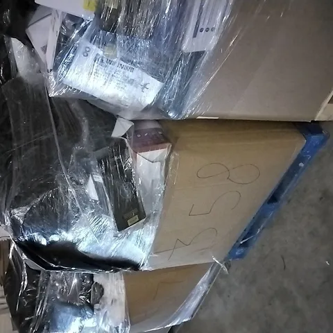 PALLET OF ASSORTED ITEMS INCLUDING ERGONOMIC INNOVATIONS FOOT REST CUSHION, IAMCOMFI LUMBAR CUSHION, KOLBR