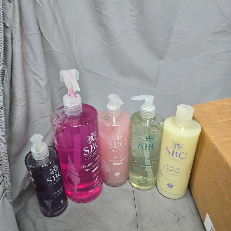 SBC SKINCARE ASSORTED HAND WASH & BODY WASH LOT – 5 BOTTLES