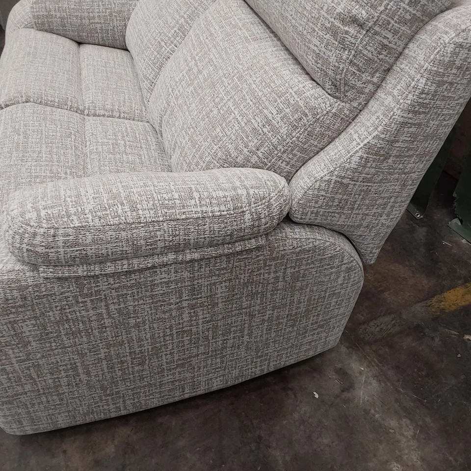 QUALITY BRITISH DESIGNER G PLAN KINGSBURY TWO SEATER SOFA SHORE OATMEAL FABRIC 