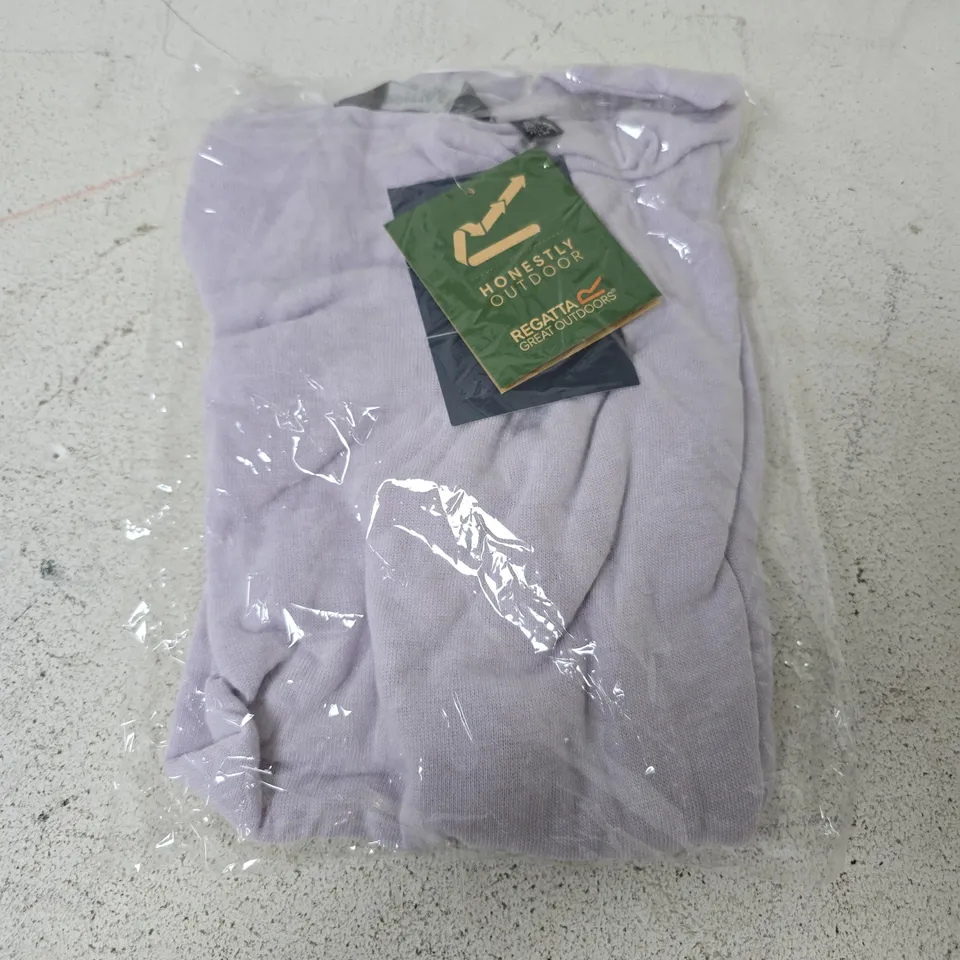 BAGGED REGATTA WOMEN`S SHIRT FRAYDA COWL NECK TOP IN LILAC FROST - UK 10