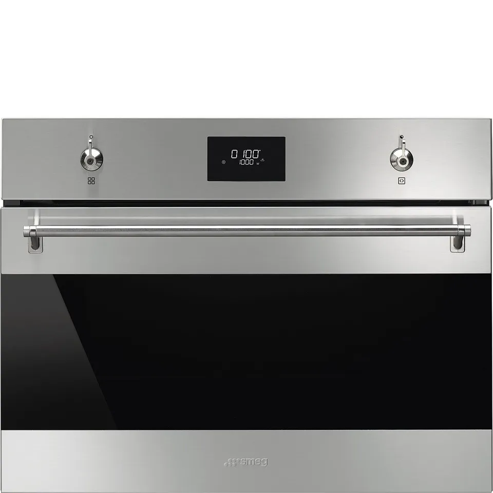 SMEG CLASSIC 45CM COMPACT BUILT-IN OVEN & MICRO COMBI MICROWAVE, STAINLESS STEEL