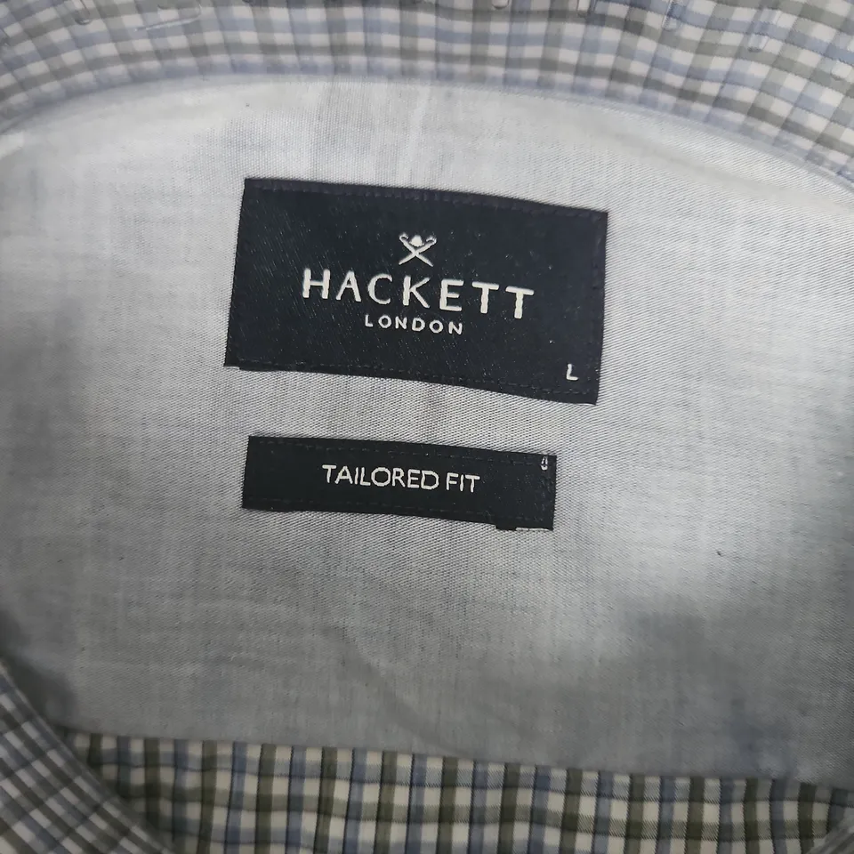 HACKETT LONDON MEN'S SHIRT – TAILORED FIT, SIZE L