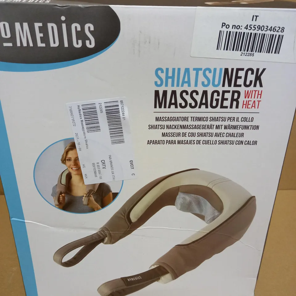 BOXED HOMEDICS SHIATSU NECK MASSAGER WITH HEAT
