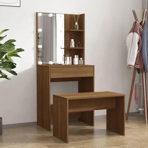 BOXED ITASHA DRESSING TABLE WITH MIRROR (2 BOXES)