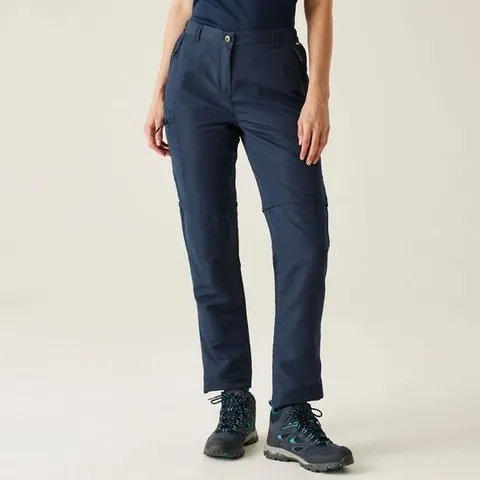 BRAND NEW REGATTA WOMENS CHASKA ZIP OFF TROUSERS NAVY UK 12