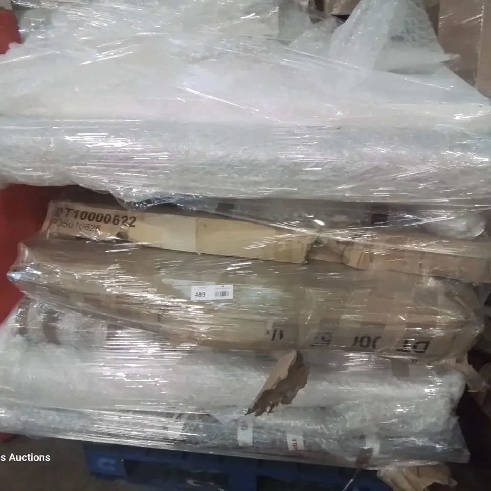 PALLET OF ASSORTED BOXED DINING TABLE PARTS