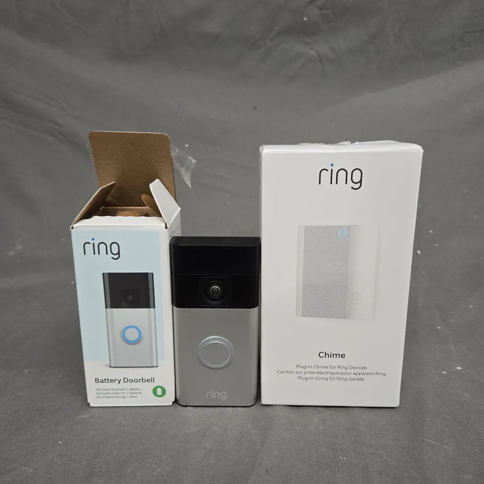 RING VIDEO DOORBELL (3RD GEN) WITH CHIME  RRP £119