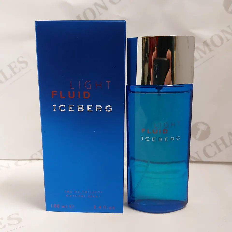 BOX OF APPROXIMATELY 50 ICEBERG LIGHT FLUID FOR MEN EAU DE TOILETTE - 10X100ML