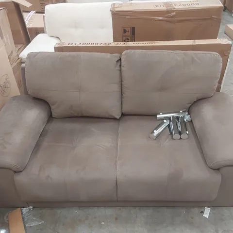 QUALITY DESIGNER 2-SEATER VELVET UPHOLSTERED SOFA