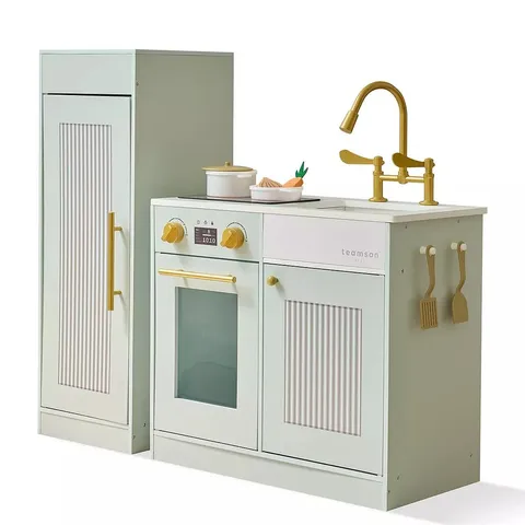 BOXED LITTLE CHEF CHESTER SLEEK PLAY KITCHEN - GREEN