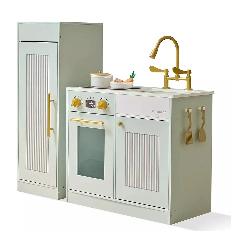 BOXED LITTLE CHEF CHESTER SLEEK PLAY KITCHEN - GREEN