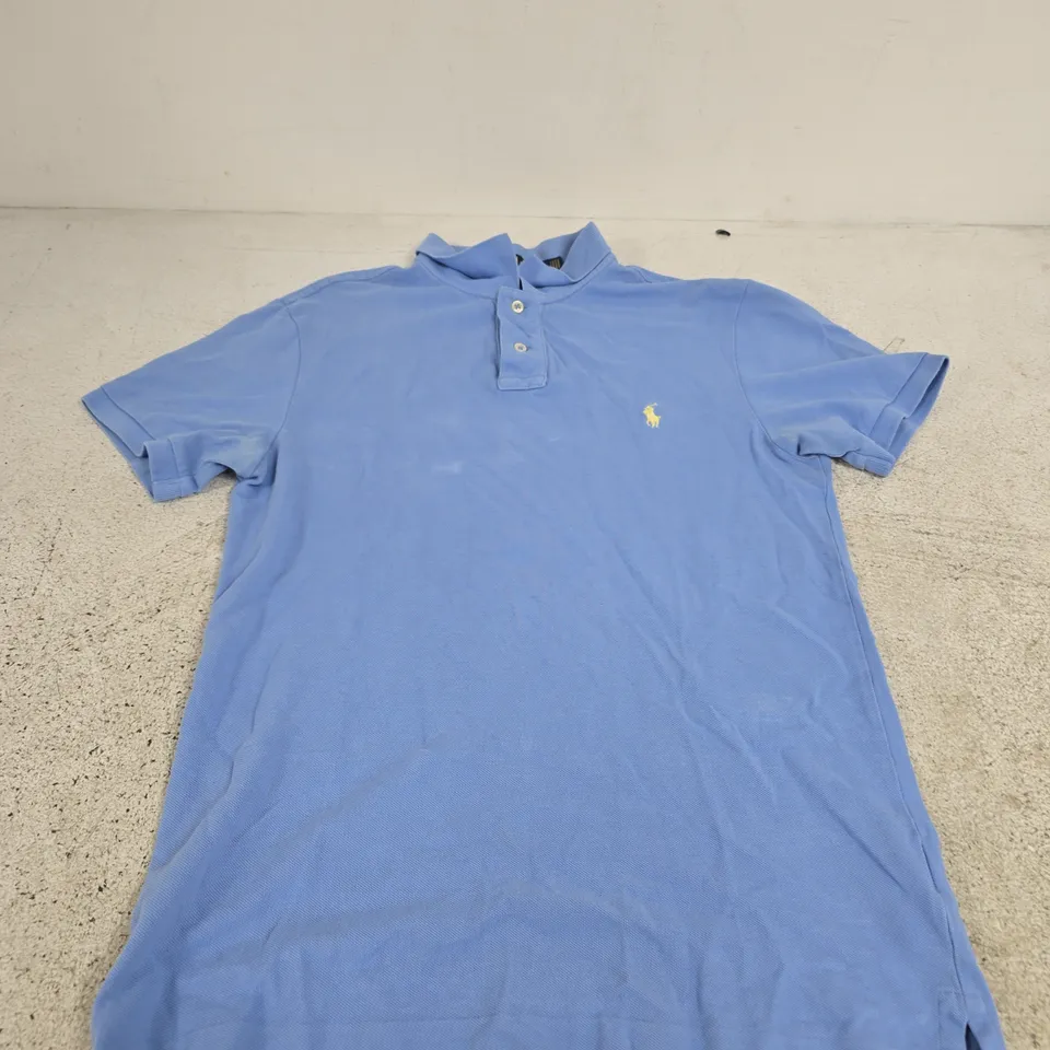 POLO RALPH LAUREN POLO SHIRT – BLUE, SLIM FIT, UK M