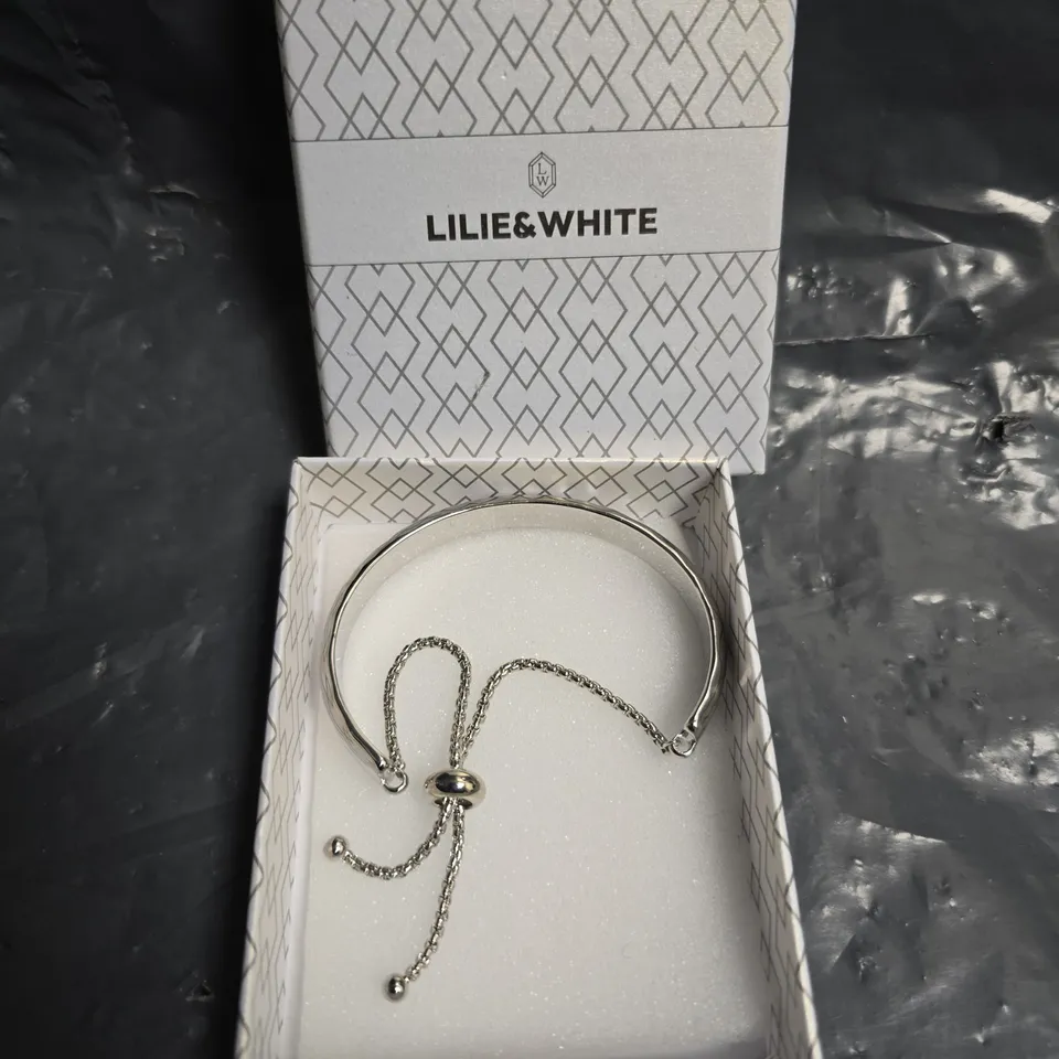 LILIE & WHITE SILVER BRACELET – BOXED