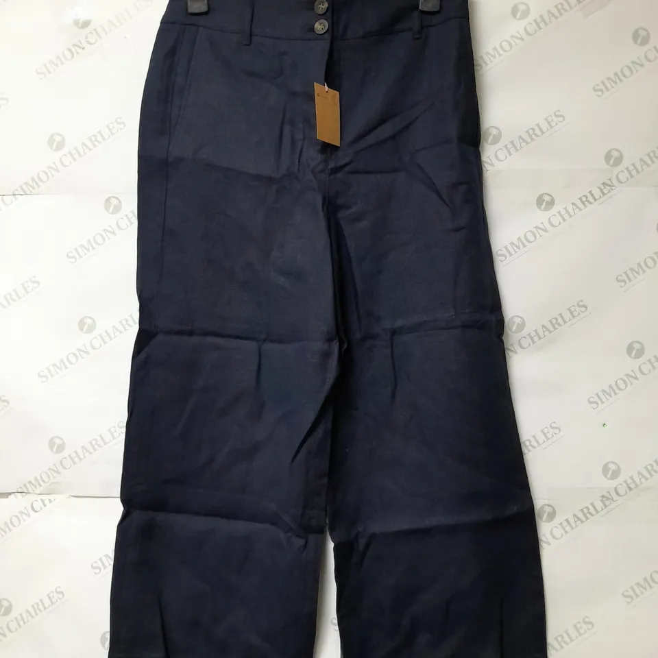 BODEN LADIES WIDE LEG TROUSERS DARK BLUE SIZE 12