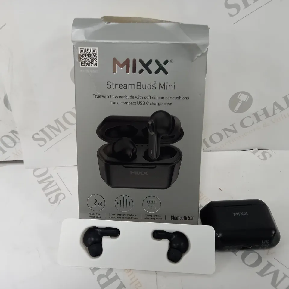 BOXED MIXX STREAMBUDS MINI TRUE WIRELESS EARBUDS