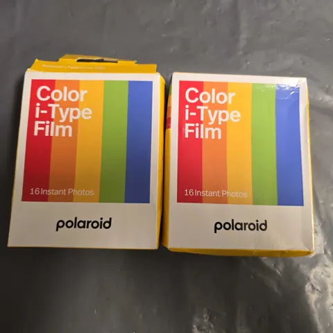 LOT OF 2 POLAROID COLOUR I-TYPE FILM