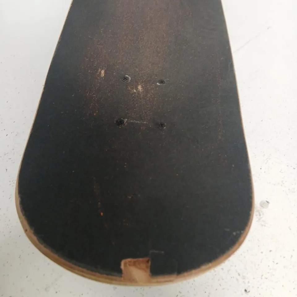BLUE LONGBOARD SKATEBOARD WITH CREAM WHEELS AND SILVER TRUCKS