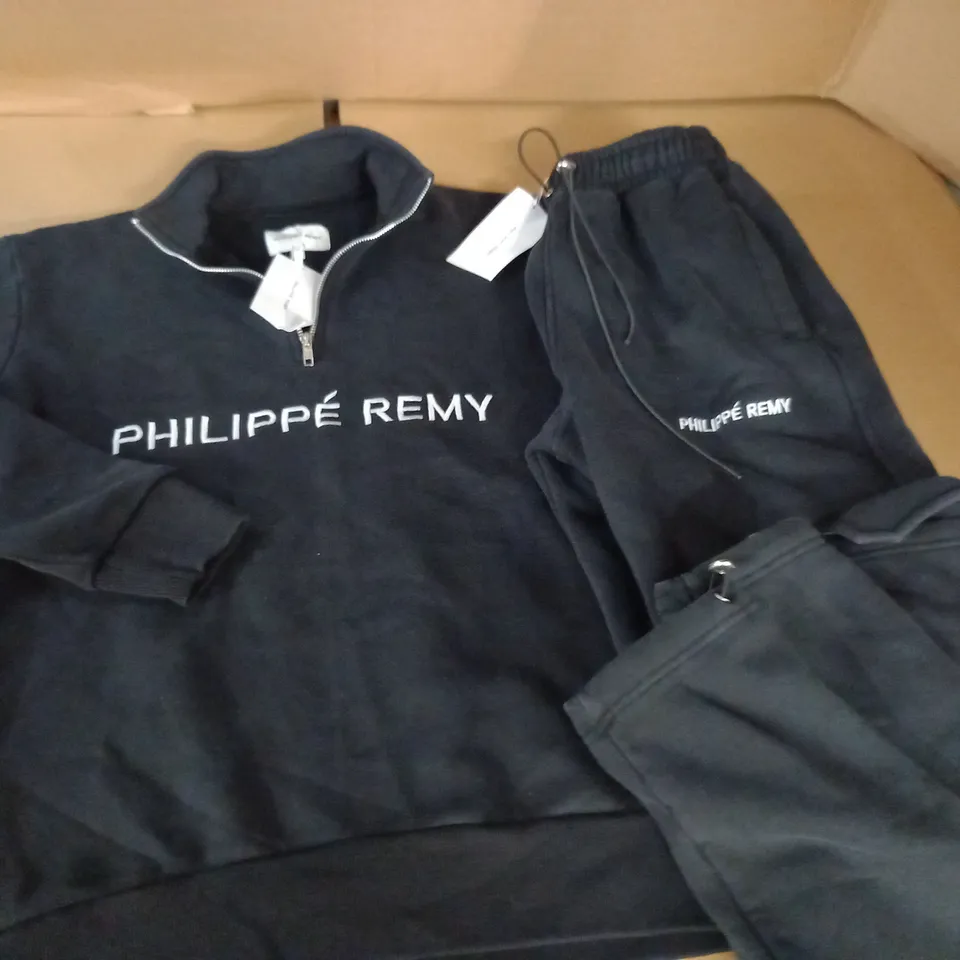 PHILIPPE REMY 1/4 ZIP TRACK SUIT - S