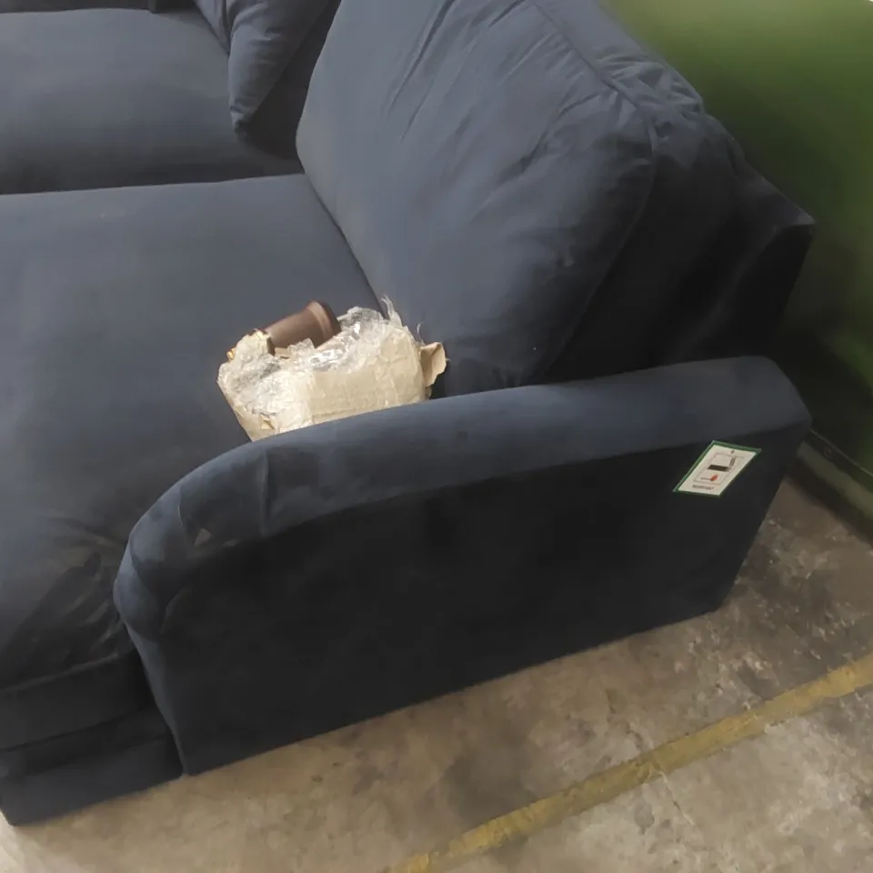 PAYTON VELVET UPHOLSTERED CORNER SOFA