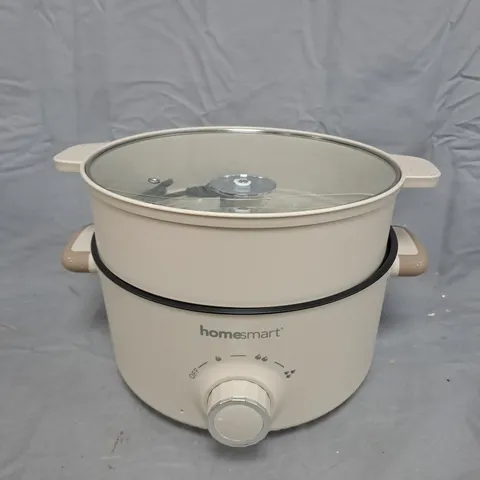 HOMESMART ELECTRIC HOT POT AND STEAMER – 2-TIER KITCHEN APPLIANCE