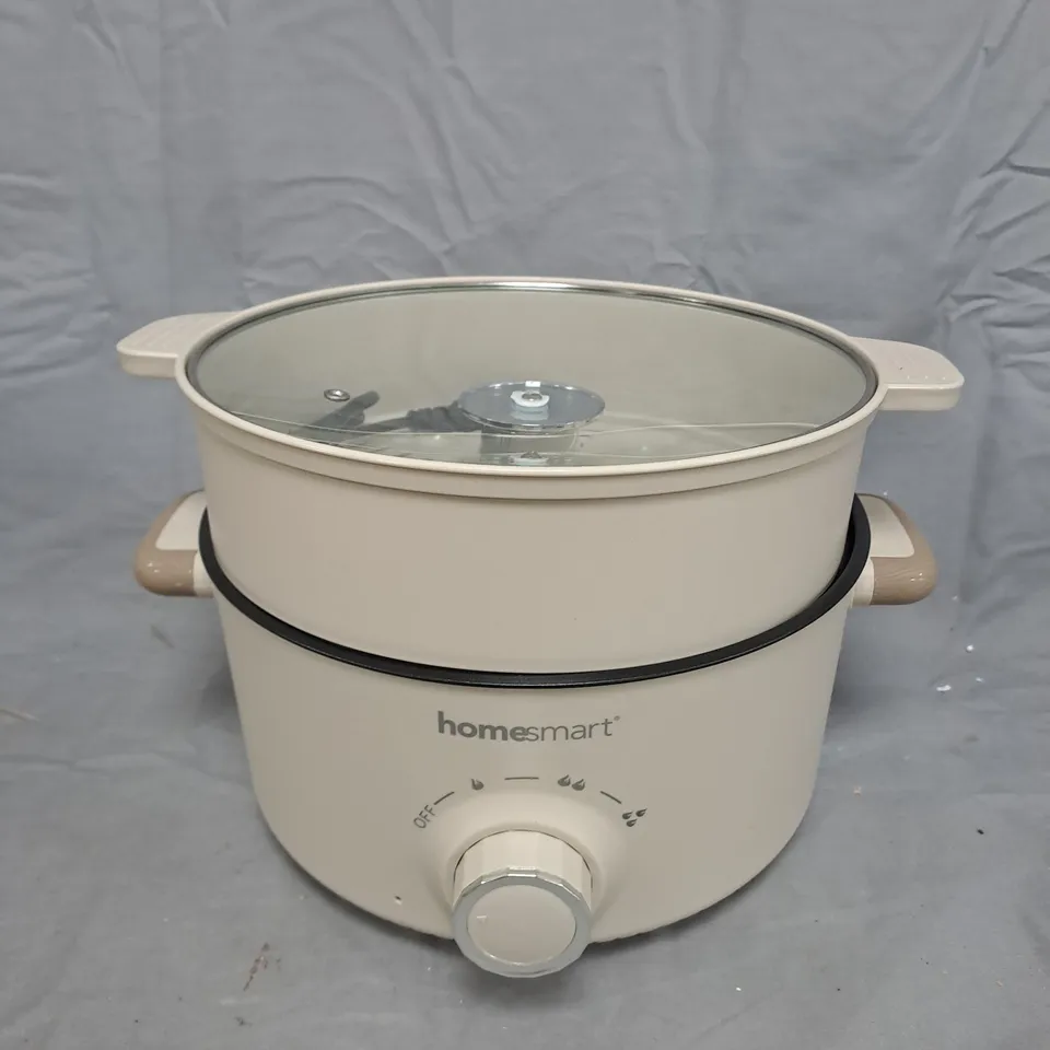 HOMESMART ELECTRIC HOT POT AND STEAMER – 2-TIER KITCHEN APPLIANCE