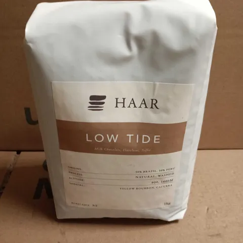 SEALED HAAR LOW TIDE MILK CHOCOLATE, HAZELNUT & TOFFEE COFFEE - 1KG 