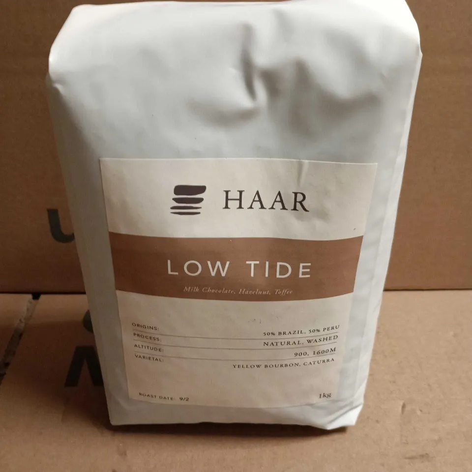 SEALED HAAR LOW TIDE MILK CHOCOLATE, HAZELNUT & TOFFEE COFFEE - 1KG 
